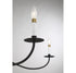 6-Light Chandelier in Matte Black