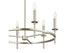 6-Light Chandelier in Brushed Nickel