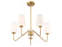 5-Light Chandelier in Matte Black