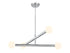 4-Light Chandelier in Matte Black