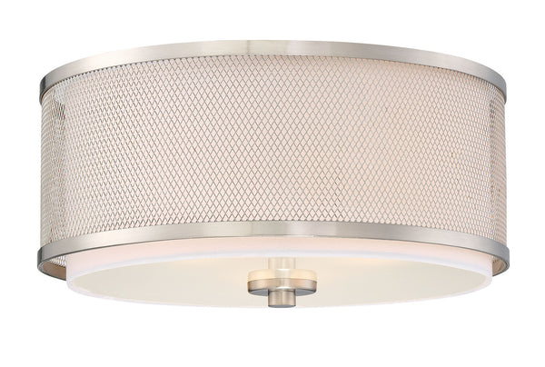 3-Light Ceiling Light in Brushed Nickel