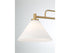 2-Light Linear Chandelier in Natural Brass