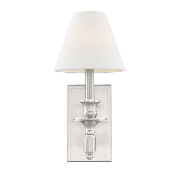 Washburn 1-Light Wall Sconce in Satin Nickel