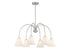 6-Light Chandelier in Matte Black