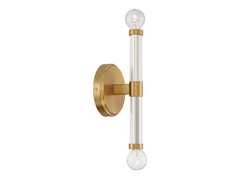 Kingsburg 2-Light Wall Sconce in Matte Black