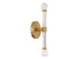Kingsburg 2-Light Wall Sconce in Matte Black