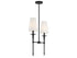 Trundle 2-Light Linear Chandelier in Warm Brass