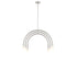 6-Light Chandelier in Matte Black