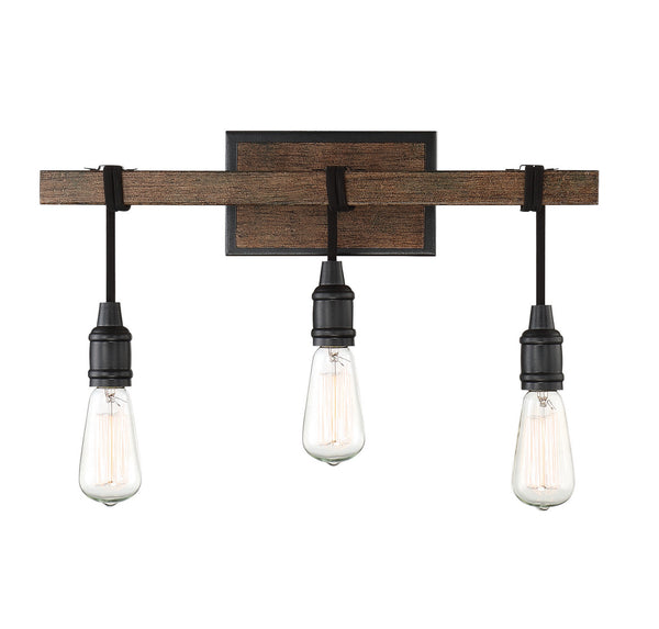 Burgess 3-Light Bathroom Vanity Light in Durango