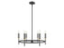 6-Light Chandelier in Brushed Nickel