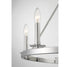 6-Light Chandelier in Matte Black