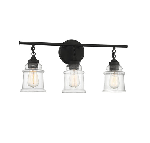 Fuller 3-Light Bathroom Vanity Light in Satin Nickel