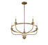 5-Light Chandelier in Matte Black