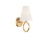 Compton 1-Light Wall Sconce in Warm Brass