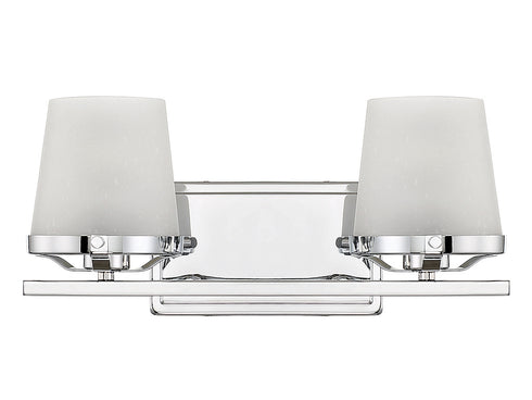 Klein 2-Light Bathroom Vanity Light in Warm Brass