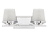 Klein 2-Light Bathroom Vanity Light in Warm Brass