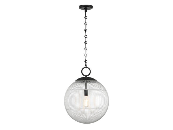 Cabot 1-Light Pendant in Matte Black