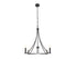 4-Light Chandelier in Brushed Nickel