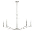 5-Light Chandelier in Polished Nickel