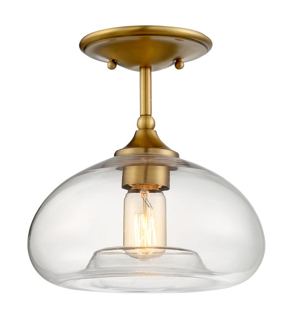 1-Light Ceiling Light in Natural Brass