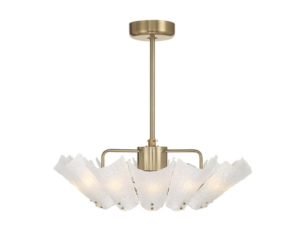 Celina 12-Light Fan D'Lier in Noble Brass