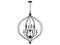 Orchid 8-Light Pendant in Matte Black