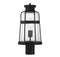Quinton 1-Light Outdoor Post Lantern in Matte Black