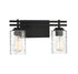 Baxter 2-Light Bathroom Vanity Light in Warm Brass