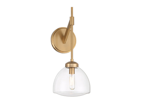 Corbin 1-Light Wall Sconce in Warm Brass