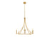 4-Light Chandelier in Brushed Nickel