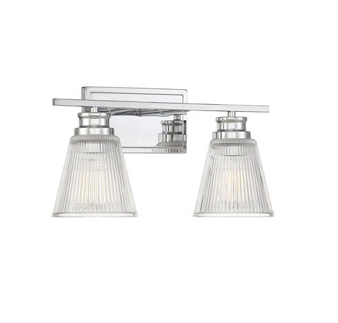 2-Light Bathroom Vanity Light in Chrome