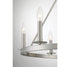 6-Light Chandelier in Matte Black