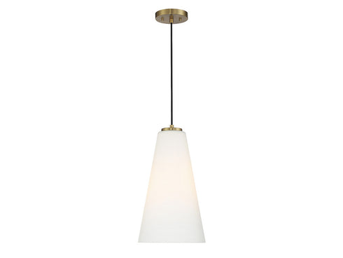 Christos 1-Light Pendant in Warm Brass