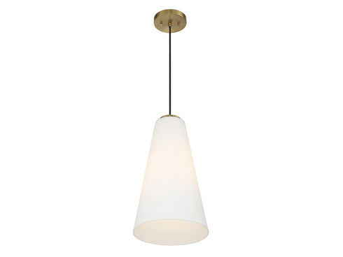 Christos 1-Light Pendant in Warm Brass