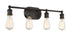 4-Light Bathroom Vanity Light in Oil Rubbed Bronze