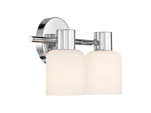 Strand 2-Light Bathroom Vanity Light in Matte Black