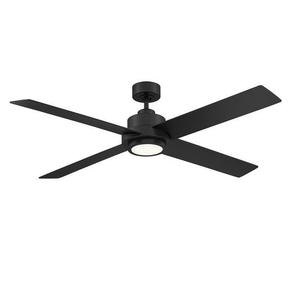 56" LED Ceiling Fan in Matte Black