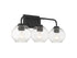 Baldwin 3-Light Bathroom Vanity Light in Satin Nickel