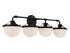 Meredith 4-Light Bathroom Vanity Light in Matte Black