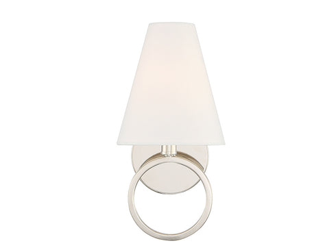 Comptom 1-Light Wall Sconce in Polished Nickel