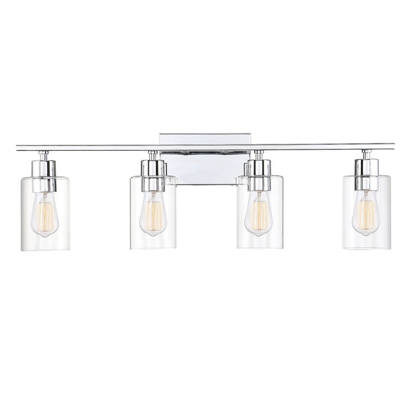 Lambert 4-Light Bathroom Vanity Light in Polished Chrome