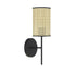 1-Light Wall Sconce in Matte Black