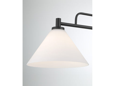 2-Light Linear Chandelier in Natural Brass
