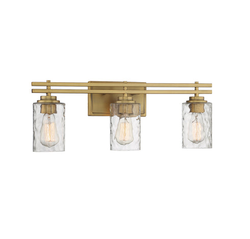 Baxter 3-Light Bathroom Vanity Light in Black