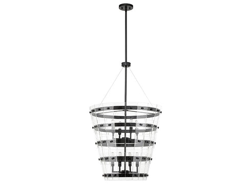 Ventari 8-Light Pendant in Matte Black