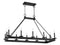 Boylston 12-Light Linear Chandelier in Matte Black