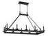 Boylston 12-Light Linear Chandelier in Matte Black