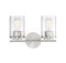 Marshall 2-Light Bathroom Vanity Light in Polished Chrome