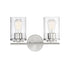 Marshall 2-Light Bathroom Vanity Light in Polished Chrome