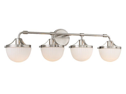 Meredith 4-Light Bathroom Vanity Light in Matte Black